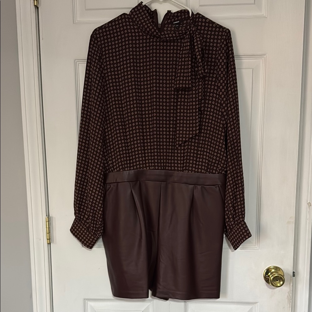 Women’s Express Faux leather romper